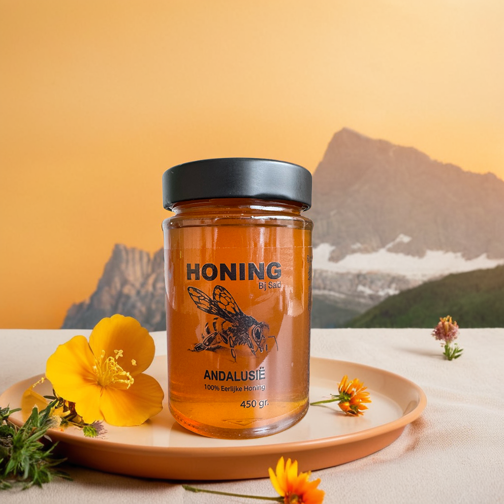 Wilde Berg Honing uit Andalusië van Honing bij Said